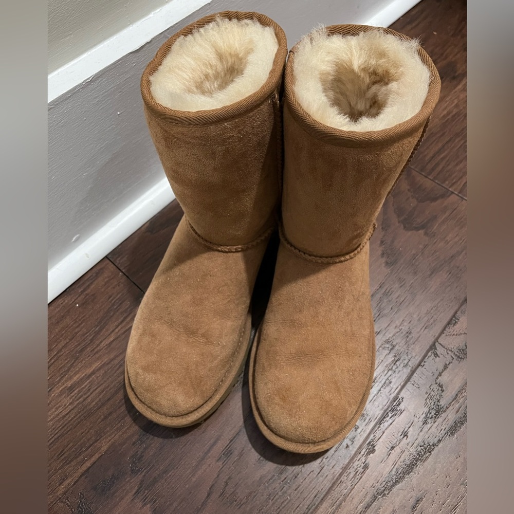 Women’s Ugg Short Chestnut Boots size 5
